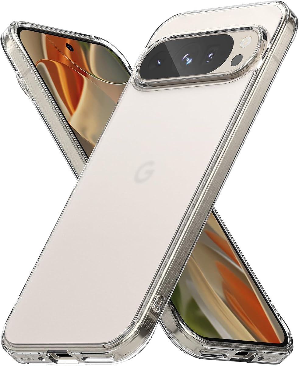 Ringke for Google Pixel 9 Pro XL Case [Fusion Matte Clear] | Oil & Dirt Resistant, Anti-Fingerprint Technology Prevents Oily Smudges, Frosted Coating Feels Velvety Soft