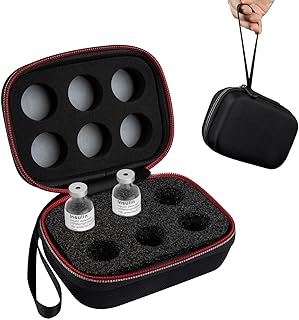 Mviioe Insulin Holder Fridge Storage Carrying Case, Insulin Vial Organizer Bag Fitting 10ml Vial Short Size, Removable Design with 2 Sizes Slot Foam(6 Slots)