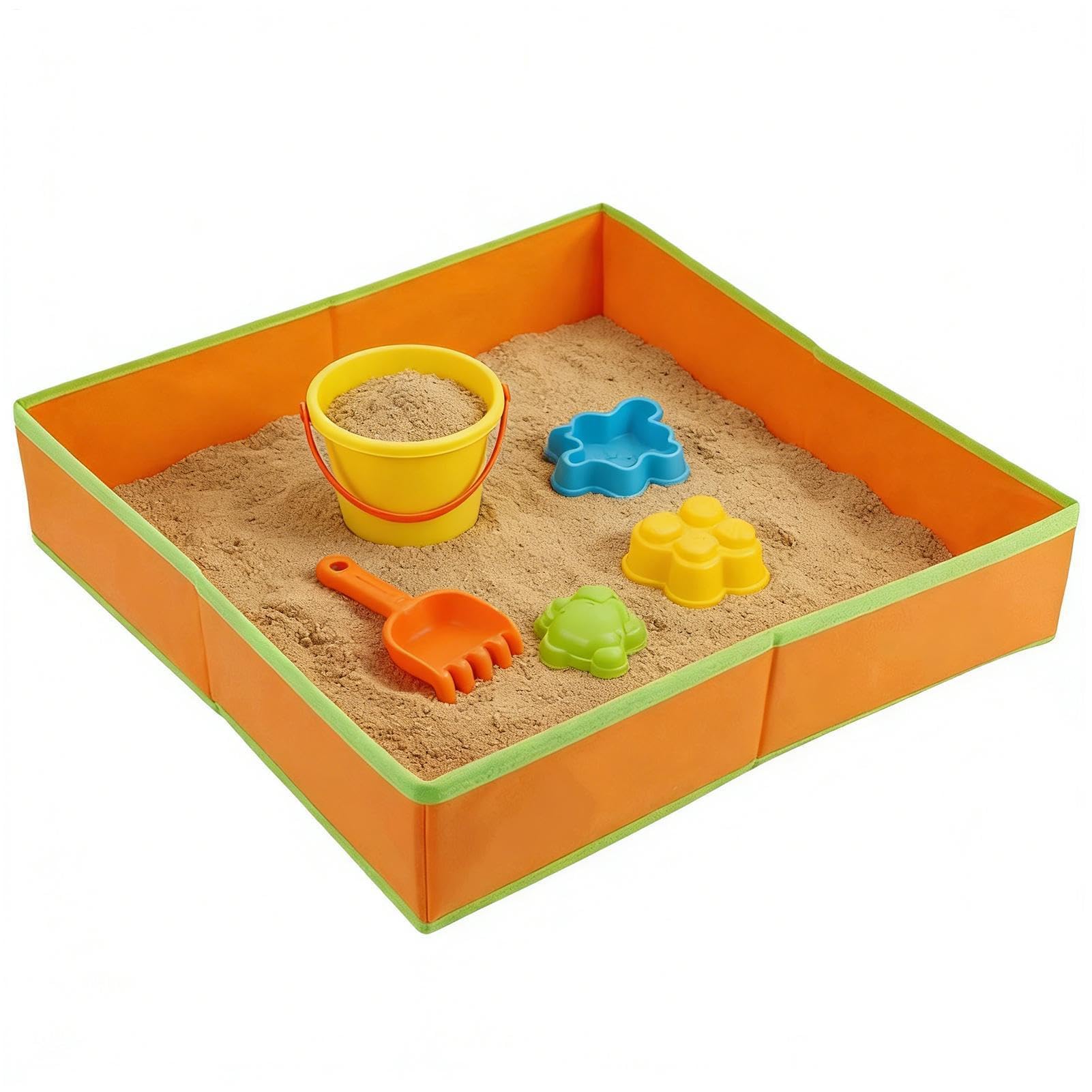 Kids Sand Tables - 60cm Folding Beach Entertainment Plates, Waterproof Non-Woven Fabric Sandd Play Tablee, Portable Outdoor Activity Center | Creative Sensory Playy for Boys Girls Kindergarten