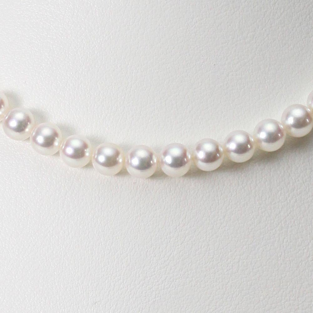 6.5mmアコヤ真珠ネックレス（ホワイトピンク・ロゼ）