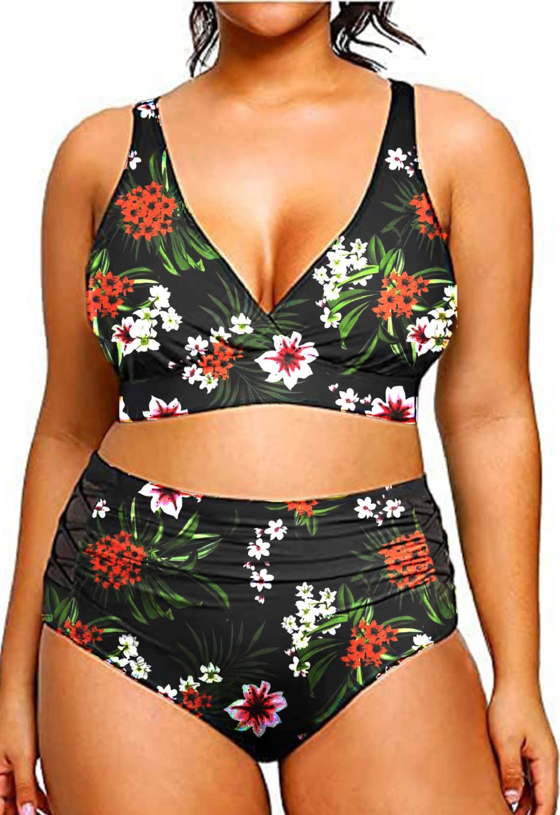 Joligiao Conjuntos de Bikinis para Muje Push Up Conjunto Bikini Sets Talla Grande Bikini Elegante Traje de Baño V Dos Piezas Ropa Interior de Malla
