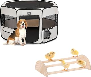 PETSFIT Dog Playpen,Brooder Box for Chick Starter Kit
