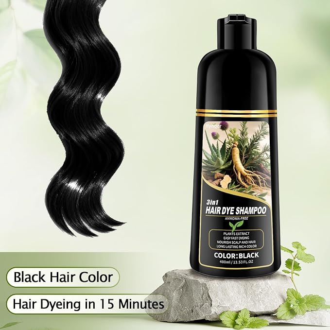 Champú Tinte Negro con Cobertura 100% Canas 3 en 1 miniatura 2