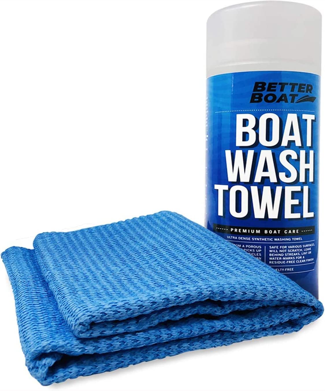 Super Absorbent Towels, Synthetic Chamois Cloth for Car and Boat Drying, Smooth Cooling Towel, Marine Grade Cleaning Supplies, PVA Shammy Wash Towel 1 Pack