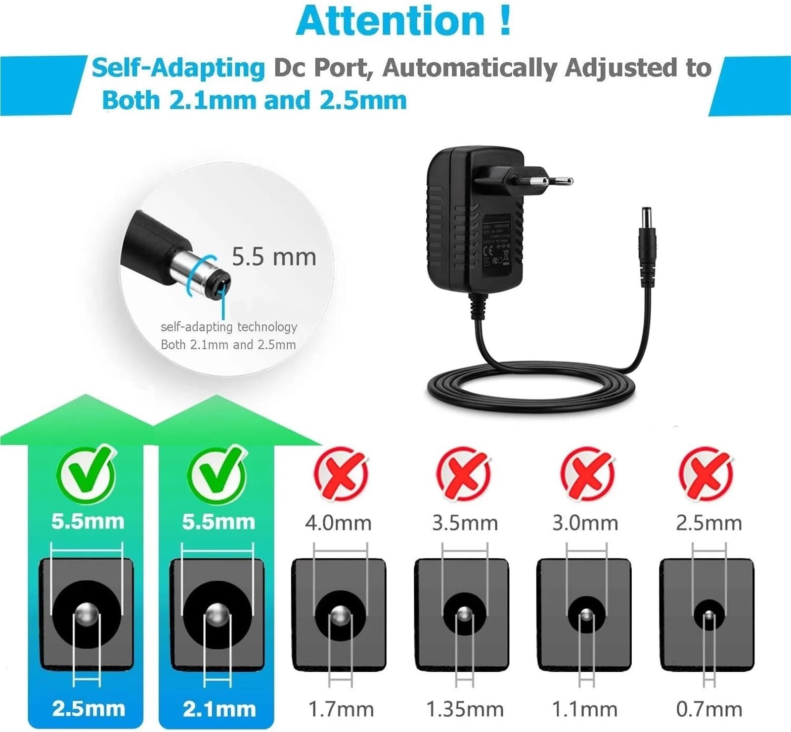Adaptateur chargeur 30 V 500 mA 1 A AC/DC, compatible avec Bosch, Athlet 25,2 V, alimentation murale pour la maison, prise UE/US 12006118 (Au)
