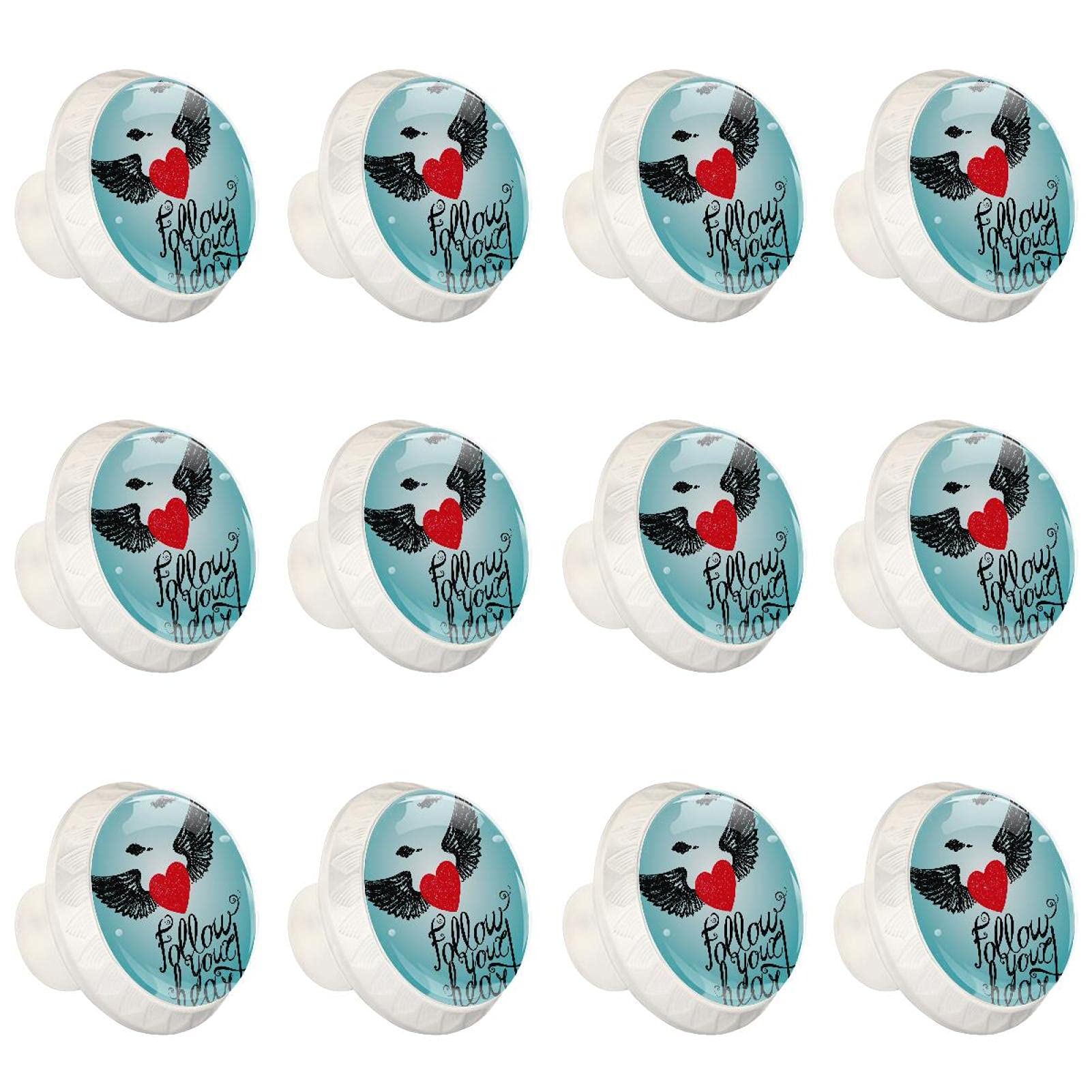 Boutons d'armoires de cuisine ronds pour tiroir et commode lot de 12