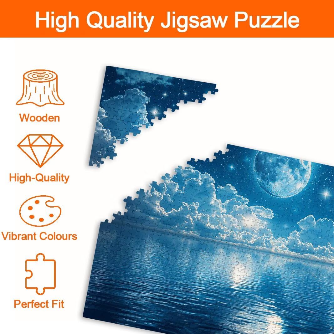 Puzzle Księżyc, puzzle 2000 elementów dla dorosłych, klasyczne puzzle