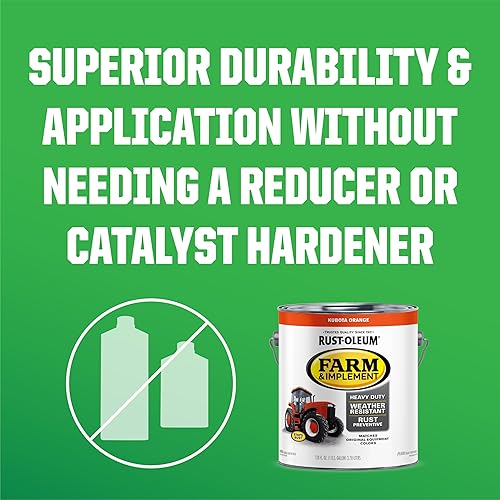 Vista 69 de Rust-Oleum Farm & Implement 280165-2PK - Pintura esmaltada, galón, negro brillante, paquete de 2