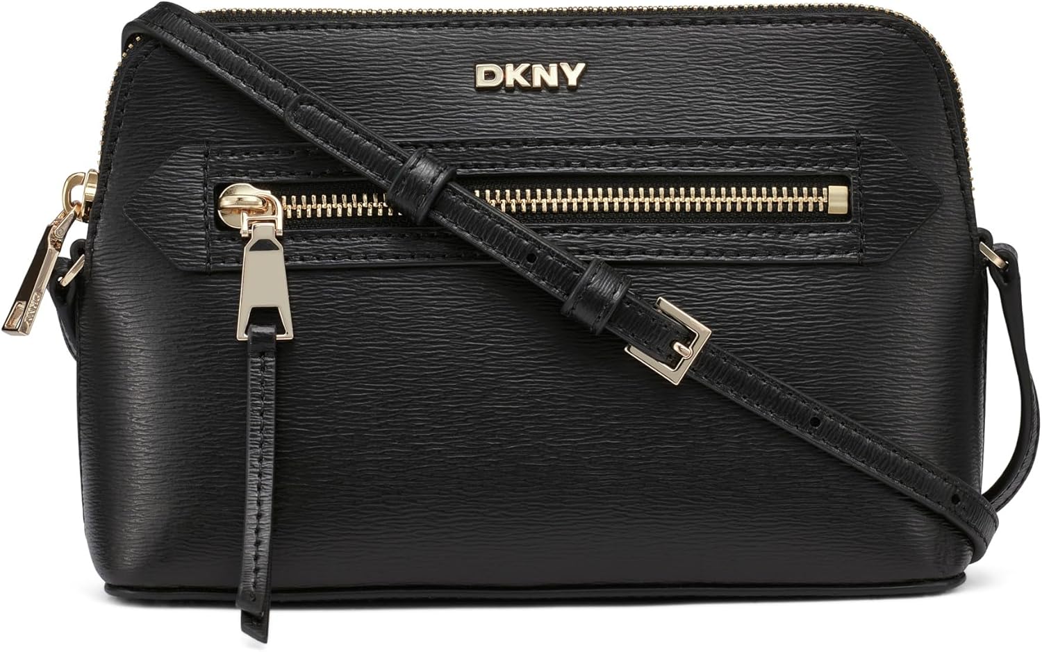 DKNY Women's Bryant AVE TZ Demi Crossbody Handbag, BLK/Gold