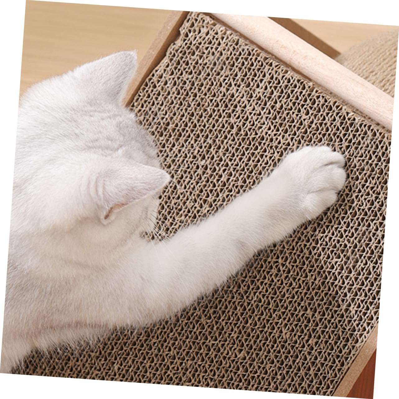 TOYANDONA Rascador De Suelo para Gatos Tabla Rascadora Triangular Juguete para Rascar Gatos Rascador para Gatitos Casa
