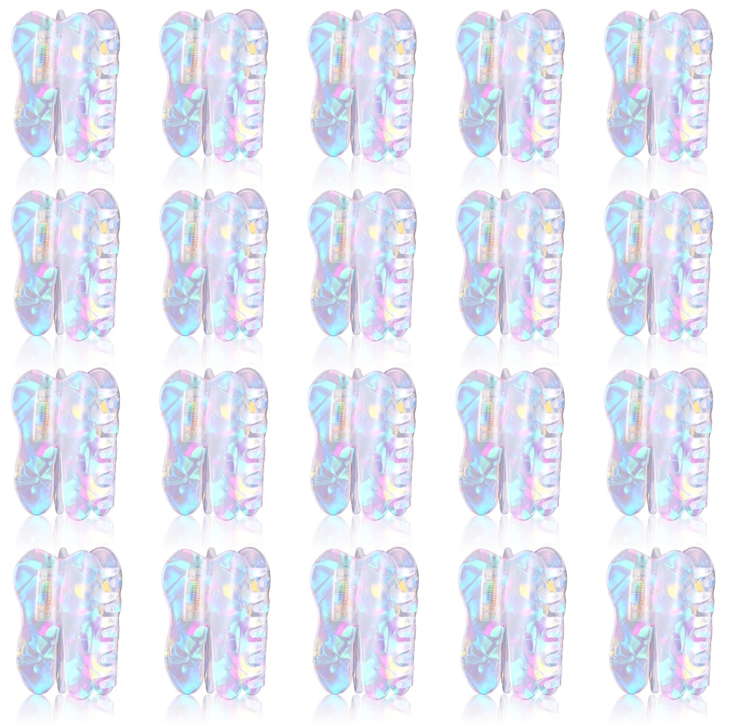 20 Pcs Dental Claw Clip Tooth Hair Clip Bulk Cute Dental Assistant Hair Accessories Personalised Gifts for Dental Assistant Hygienist Oral Doctor
