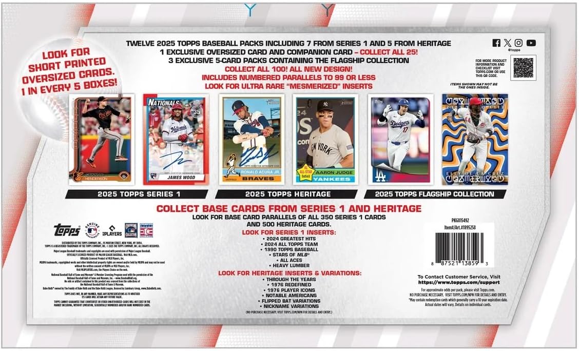 2025 Topps Baseball - The Flagship Collection - 15 Booster Packs