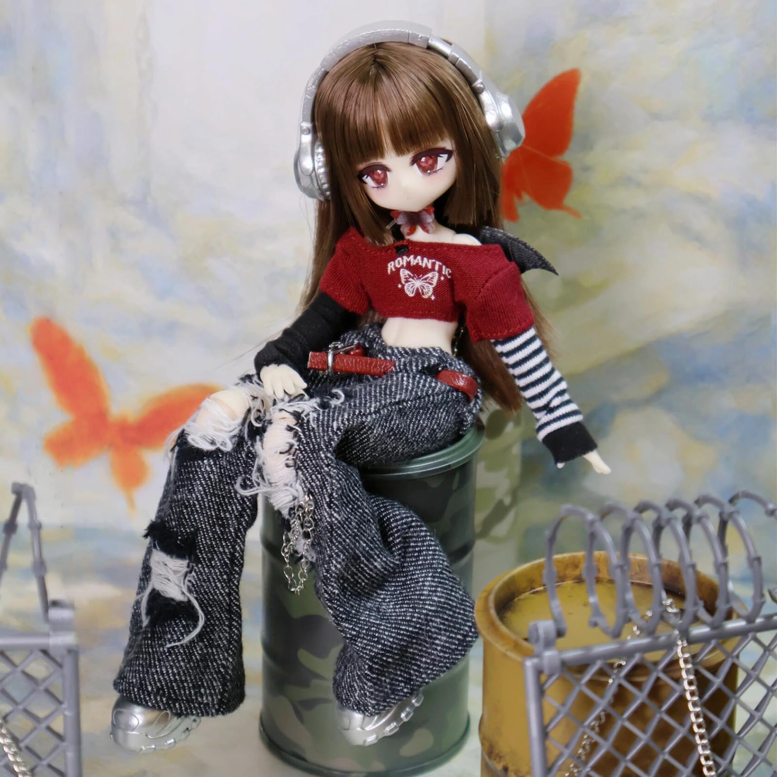 MJD Doll, 1/8 Scale, Movable Figure, Anime Doll, 7.9 inches (20 cm), For Ages 15 and Up, PVC & ABS, Costume Included, Collectible Figure, No Butterfly