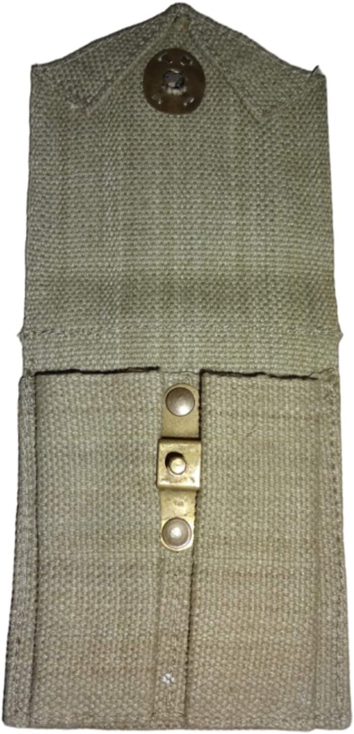 Warreplica WWII US M1911A1 .45 Wooden Grips with Pouch Reproduction Set, Durable, Authentic Design, Ideal for Collectors & reenactments.