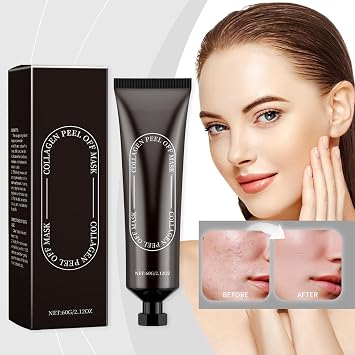 SS Collagen Reverse Volume Peel off Face Mask Pack, Bio-Collagen Real Deep Mask, Hydrolyzed Collagen Peel off Mask, Korean Skin Care Facial Mask Beauty Skincare (2 Pcs)