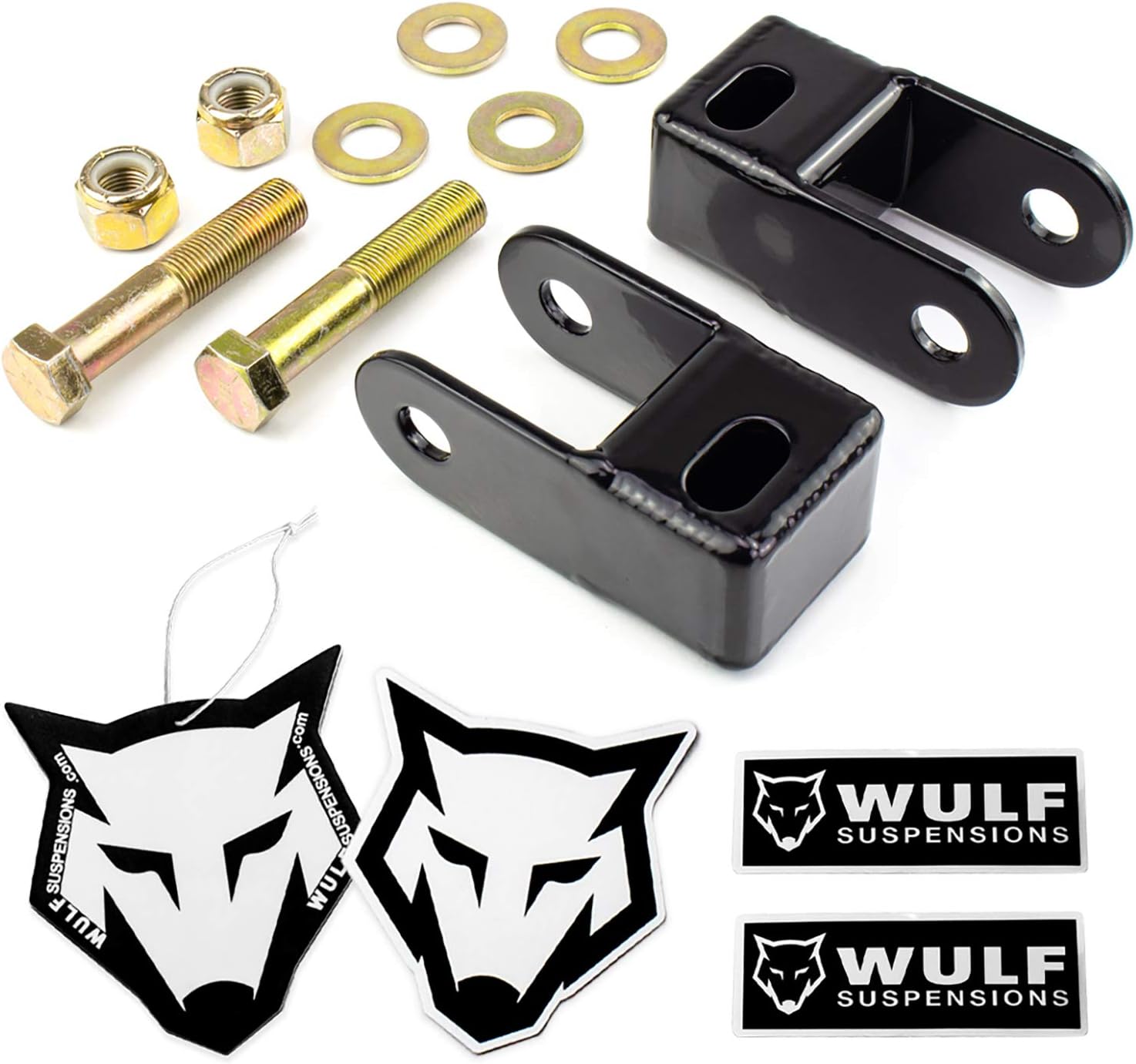 WULF Rear Shock Extenders compatible with 2007-2019 Chevy Tahoe Suburban Avalanche GMC Yukon SUV