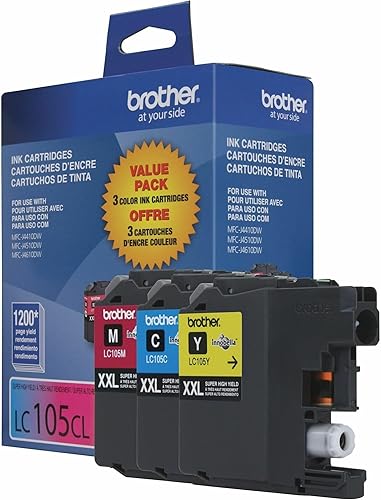 Miniatura 4 de Brother Cartuchos de tinta originales LC1053PKS XXL de súper alto rendimiento, cian, magenta, amarillo