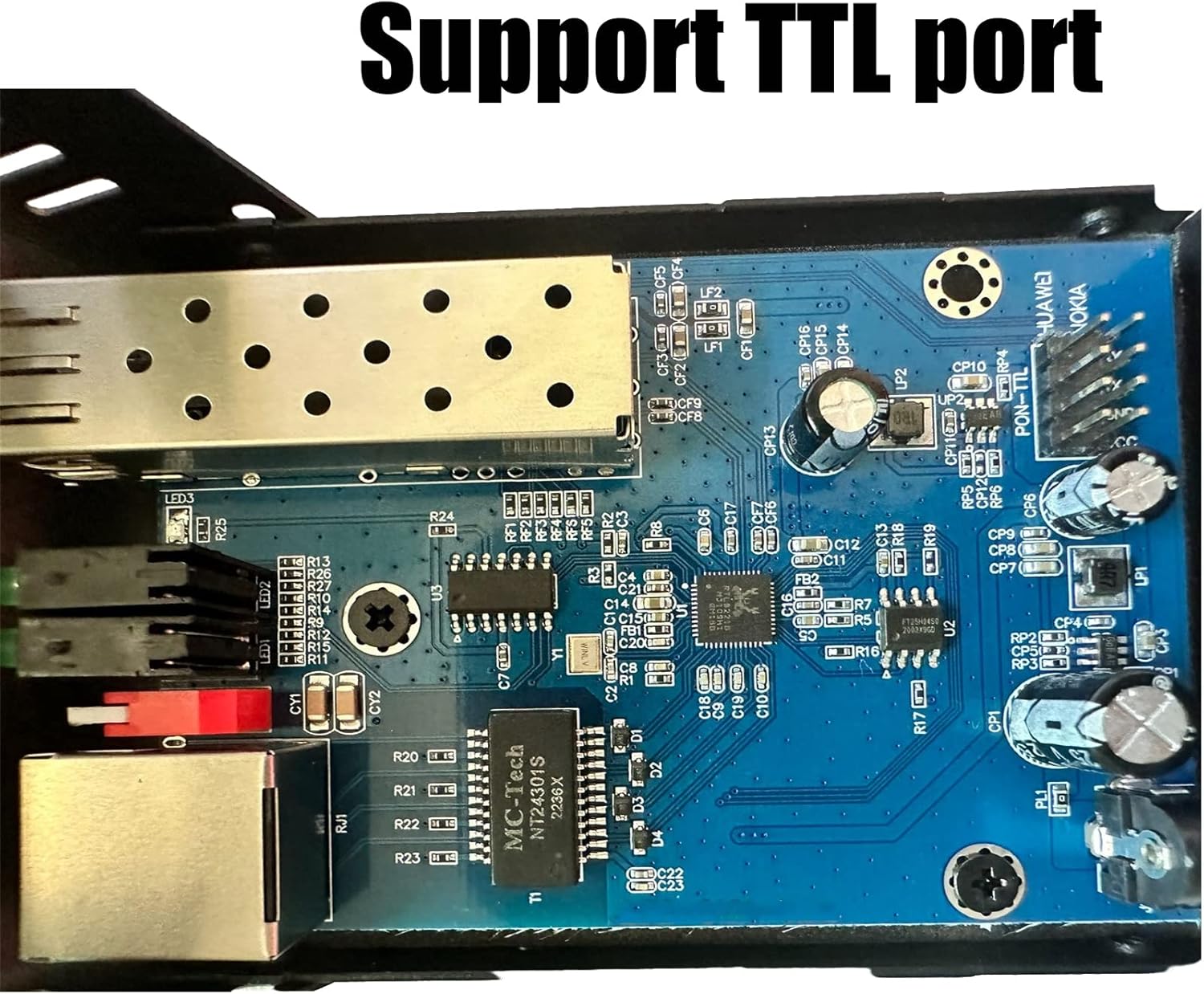 iszo 2.5G SFP Port Transceiver Media Converter,20km SM,RJ45 100M/1000M/2.5G Adaptive,Full/Half Duplex,Inside TTL Port ,Also Work 2.5G/1G GPON SFP ONU Stick Such as The 5671A and G-010S-P and More