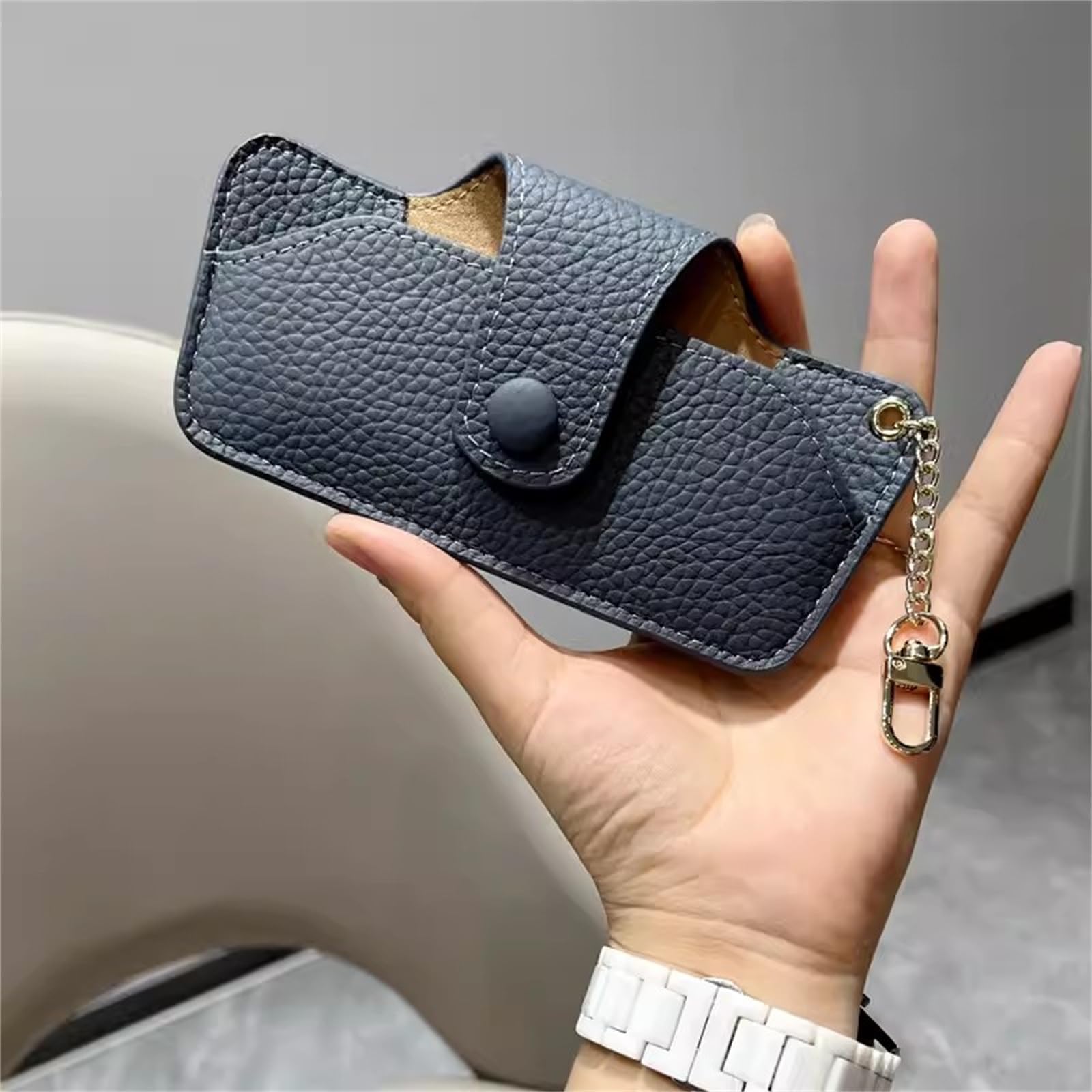 Amazon.co.jp: メガネケース 眼鏡ケース レザーハンギングバッグ