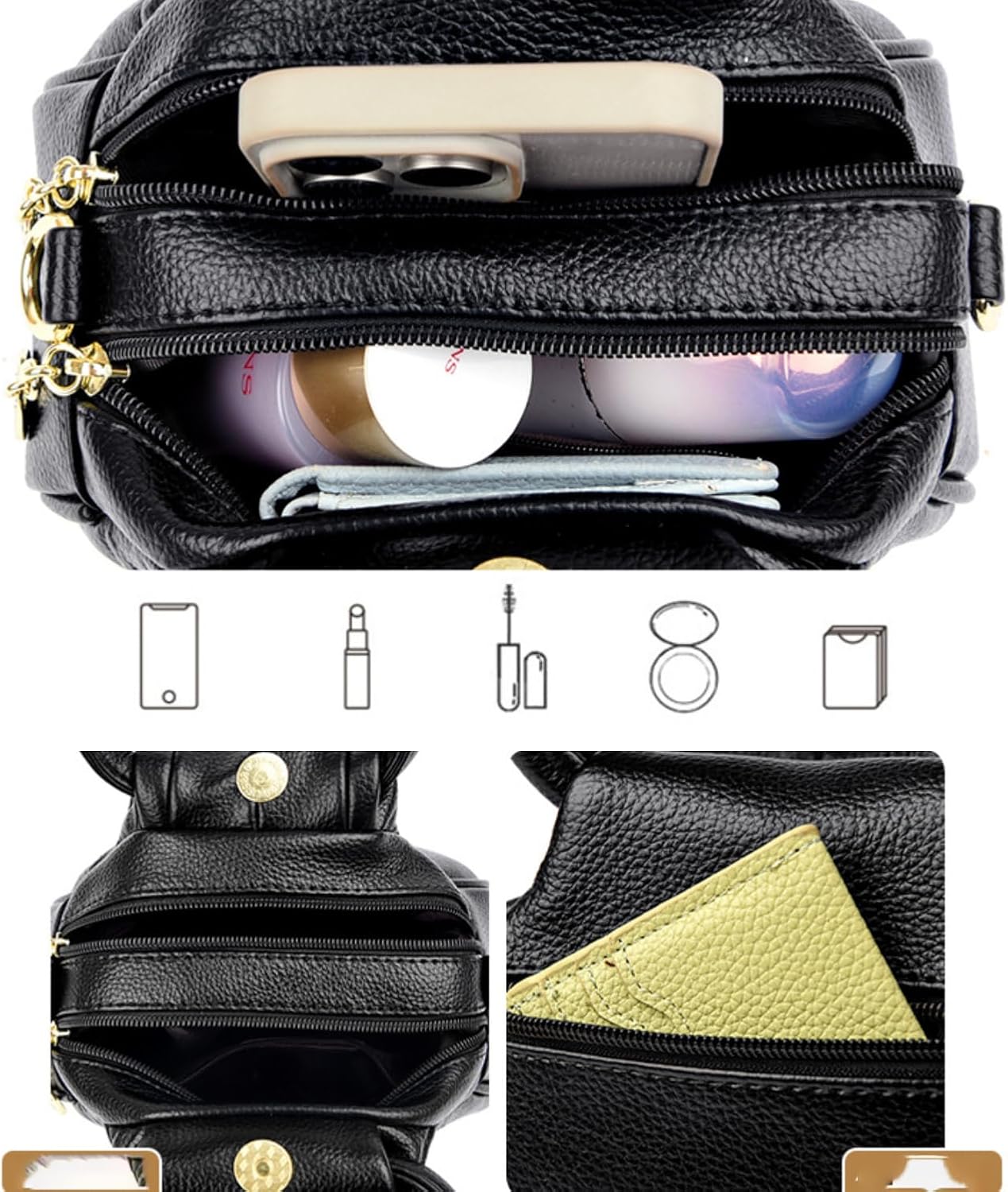 Slouchy Crossbody Bags Women Small Cross Body Hobo Crescent Shoulder Purses PU Leather Travel Dumpling Cloud Bag Handbags