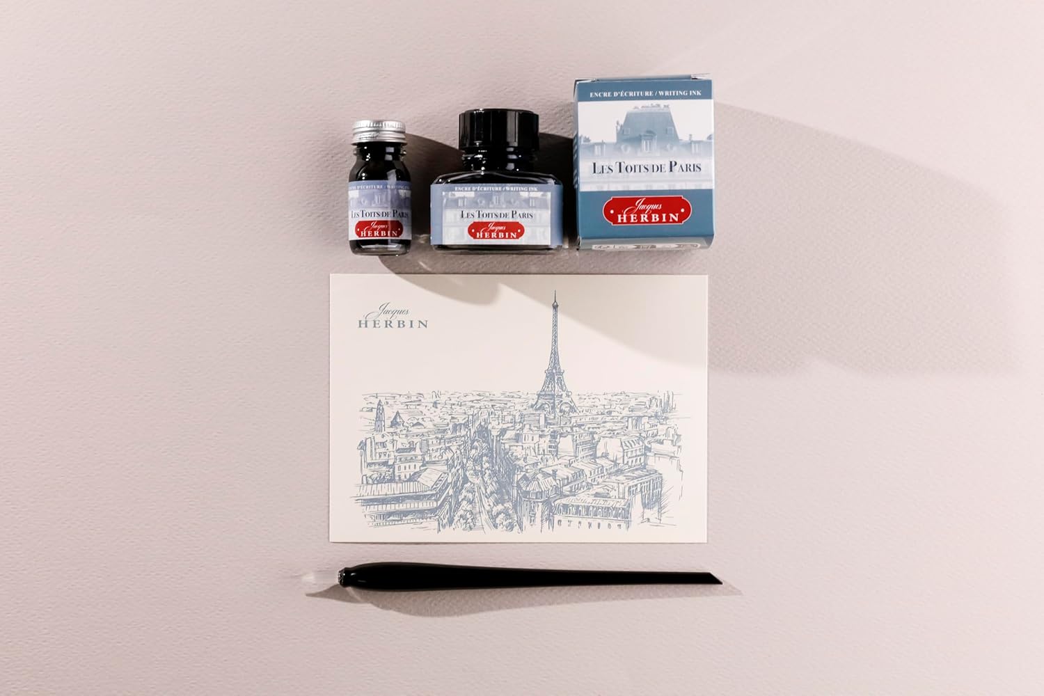 Jacques Herbin 11806T Calligraphy Writing Ink, Les Couleurs de Paris, Bottle, 10 ml, Grey, Pack of 1