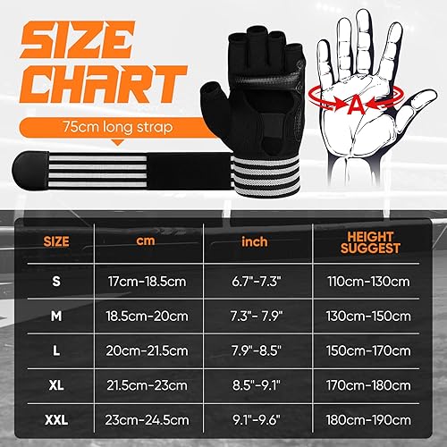 Miniatura 7 de Guantes de boxeo para hombres y mujeres, guantes de kickboxing de MMA Muay Thai, guantes de saco de boxeo, guantes de karate, guantes de medio dedo