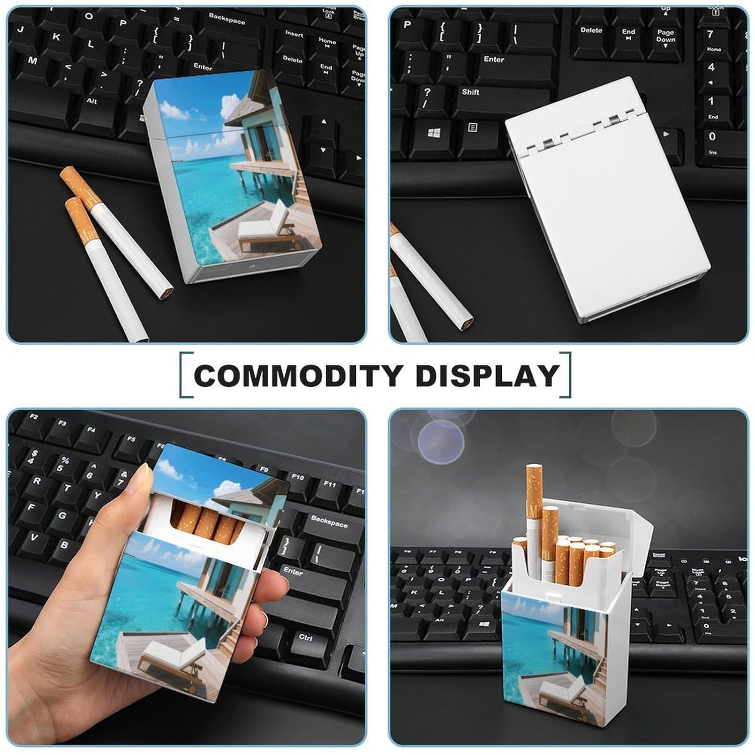 House on The Water Plastic Cigarette Case King Size for Men Women image 5