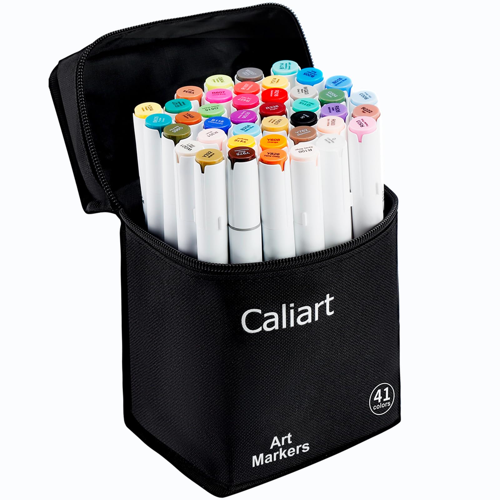 Caliart 41 Colors Alcohol Markers Dual Tip Fine & Chisel