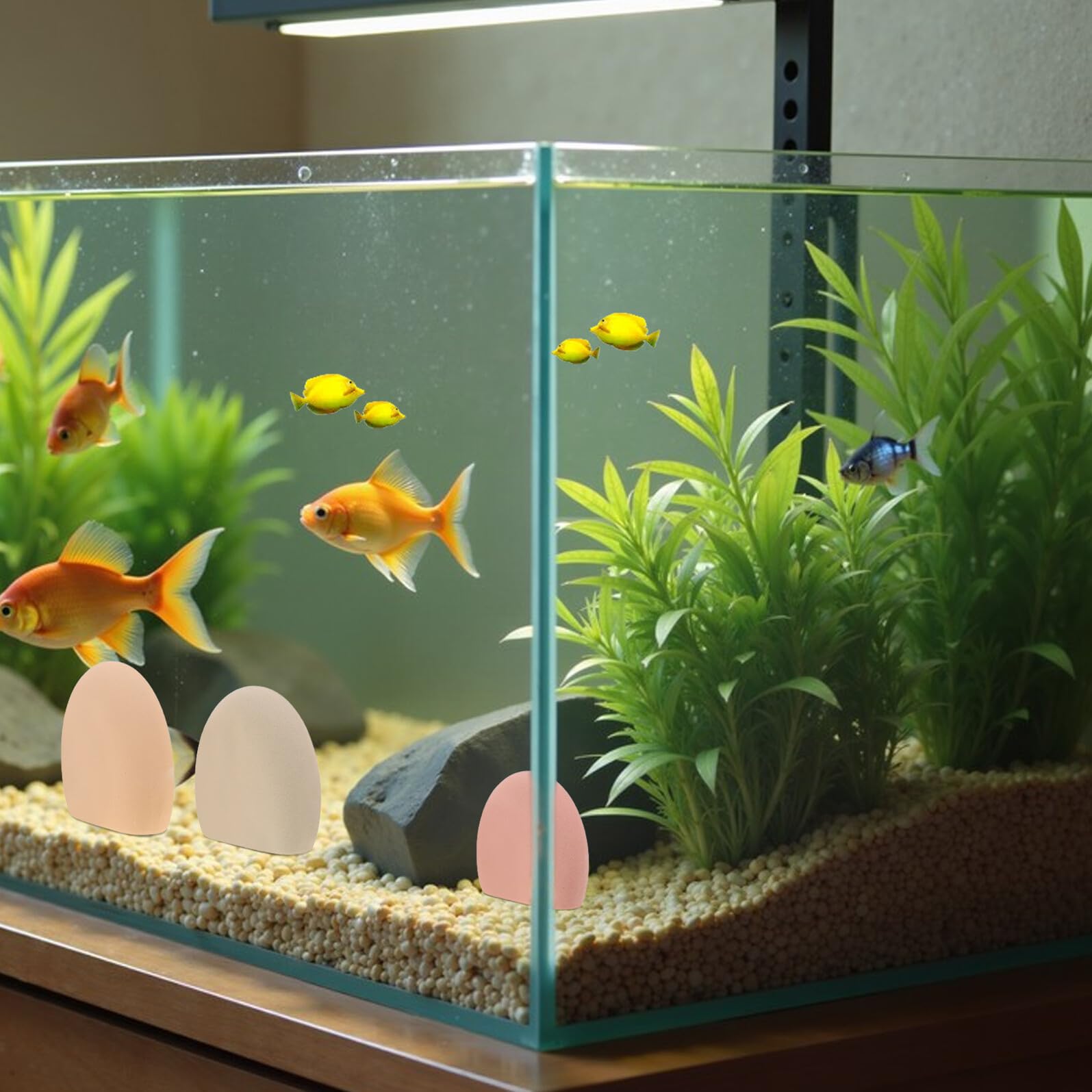 4 Szt Żwiru Dekoracyjnego Do Akwarium Terrarium Wodospadu Małych Skał Ogrodowych Małych Ozdobnych Skał Dekoracyjnych Kamieni Ogrodowych Kolorowych