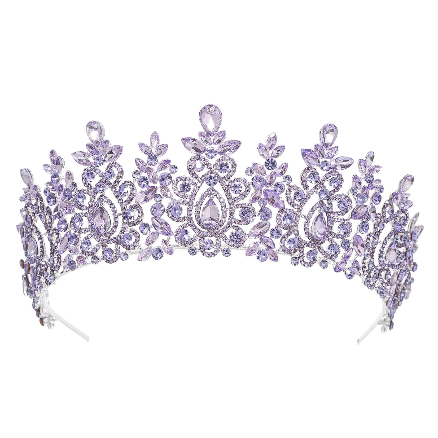 Classic Crystal Tiara Crown For Women Royal Queen Princess Rhinestone Headpiece Bridal Wedding Prom Hair Accessories