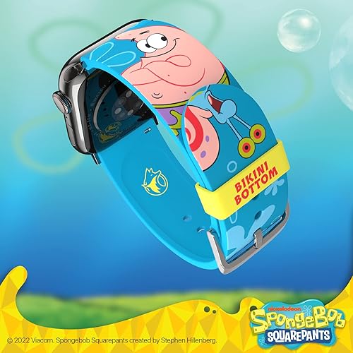 Miniatura 4 de Bob Esponja - Correa de reloj inteligente con licencia oficial compatible con todos los tamaños y series de Apple Watch reloj no incluido