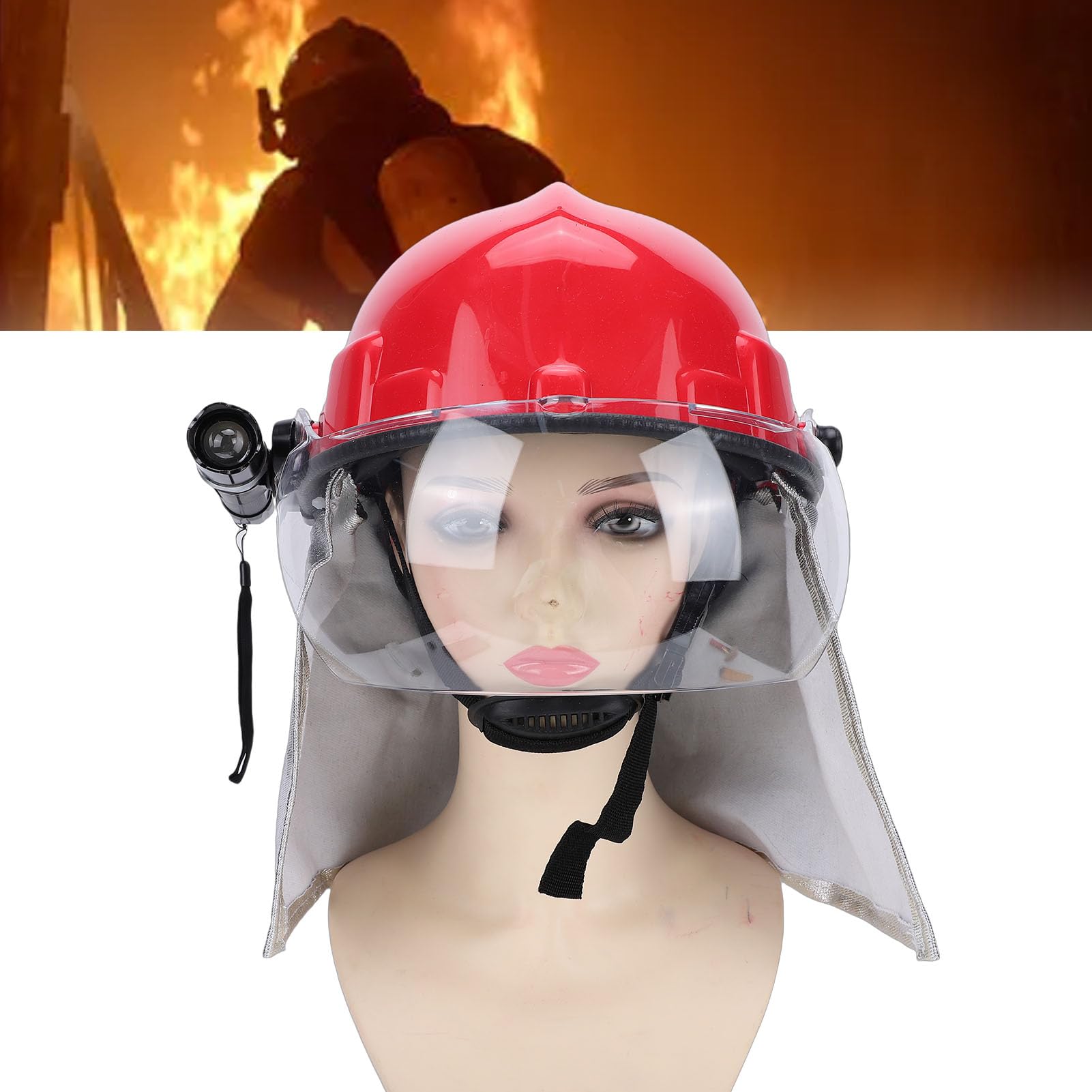 Casco di Sicurezza di Emergenza, Elmetto Protettivo Durevole, Equipaggiamento di Sicurezza Multi Scenario con Assorbimento degli Urti, Ideale per Vigili del Fuoco, Soccorso in Caso di
