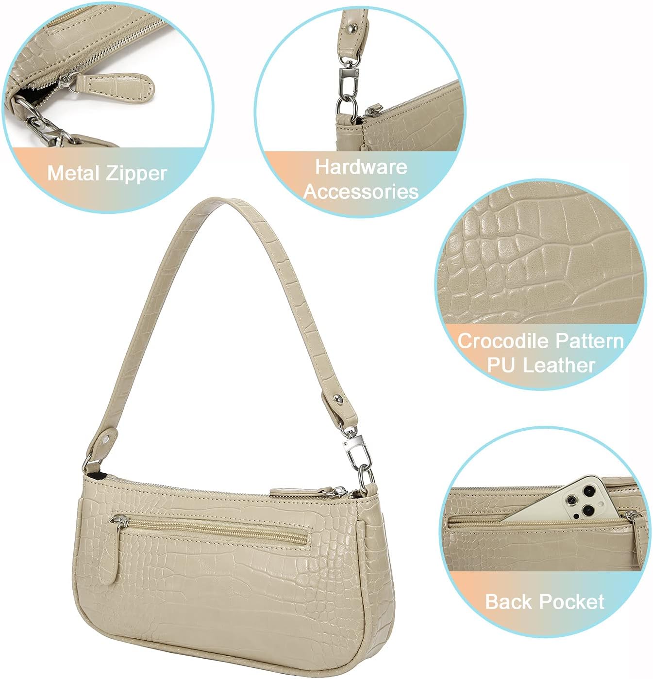 Loiral Small Purse for Women, Retro Classic Tote HandBag Shoulder Bags Clutch Purse - Image 4