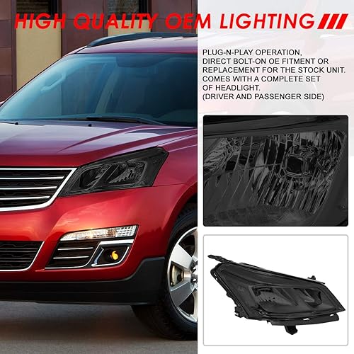 Miniatura 4 de Auto Dynasty Par de lámparas de montaje para faros delanteros delanteros delanteros de esquina transparente izquierda y derecha estilo OE