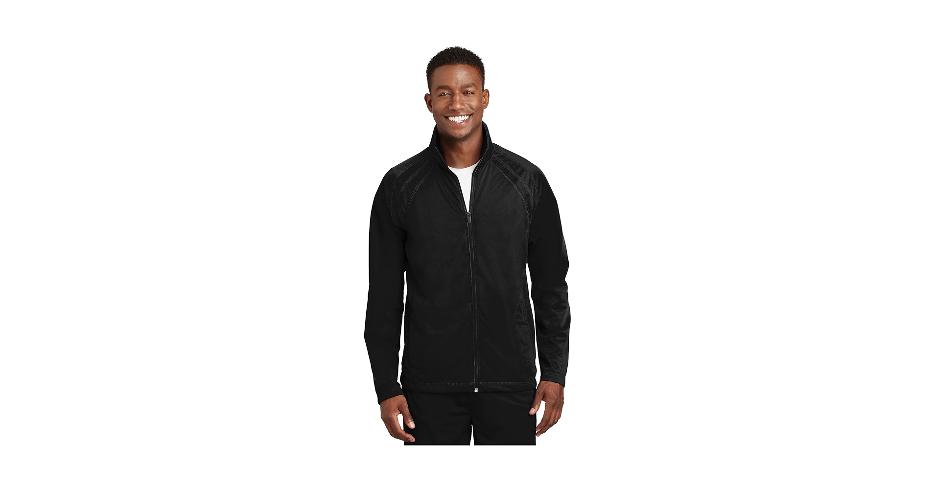 トップス F.C.R.B. TRAINING TRACK JACKET L black SPORT-TEK Unisex Tricot Track Jacket, Black/Black, X-Large