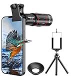 18X Telephoto Lens, Evil eye Hight Power Telephoto Phone Lens with Tripod, Mobile Cell Lens Attachment for Android & iPhone, Samsung and Most Smartphone