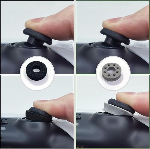 Miniatura 4 de ZHI-NYLLDJS FPS - Juego de tapas de agarre para el pulgar para Xbox One (Serie X, S), tapas de silicona para palillos de pulgar y tapas de joystick