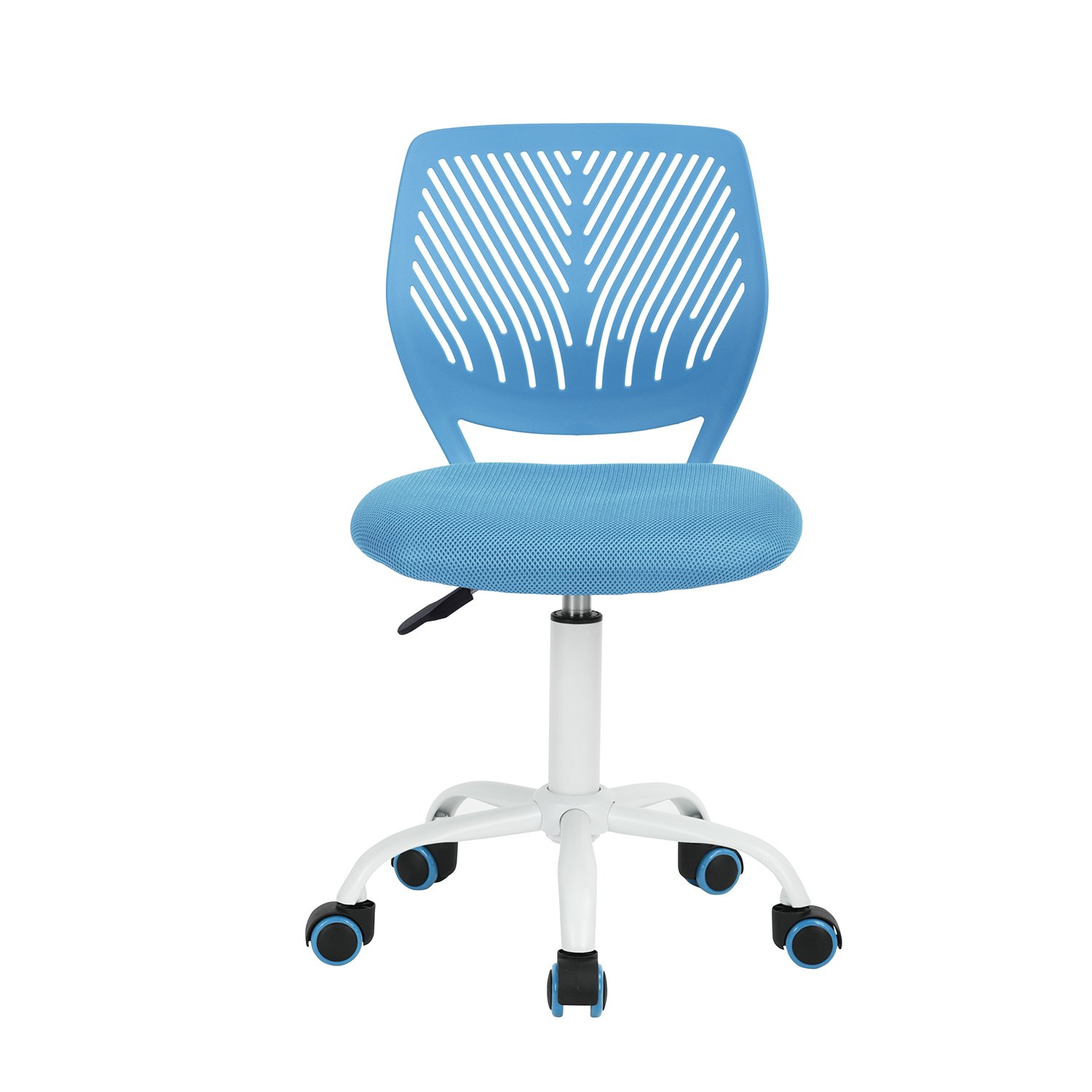 Furniturer Blau M Bunte Schreibtischstuhl, Modernes Verstellbares Design Computer Sitz, Swivel Armless Stuhl, Kinderzimmer, Home Office Task Chair