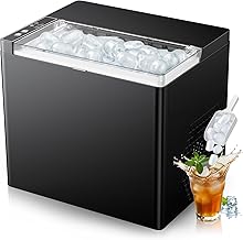Inky Portable Countertop Ice Maker — 9 Cubes in 6 Minutes, Two Bullet Ice Sizes (S/L)