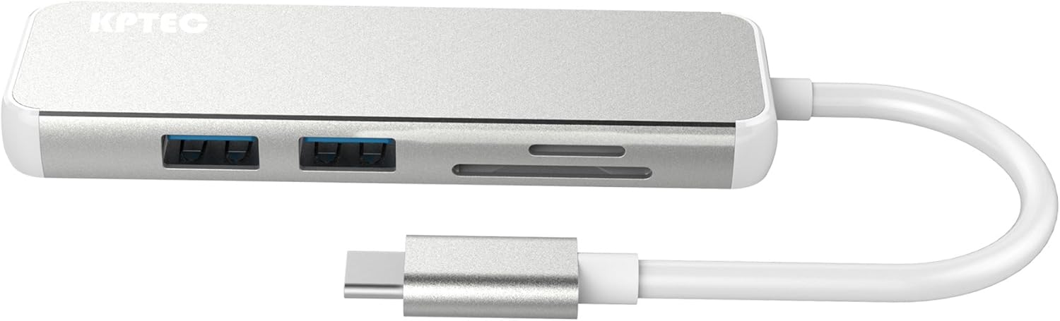 Black Friday - 50% OFF USB Type C Adapter Hub: Thunderbolt 3 Multiport to HDMI Adapter Docker with USB 3.0 Ports,SD/TF Card Reader Compatible with MacBook Pro 2016/2017/2018, Samsung Galaxy S8/S9,HP/Dell Sliver