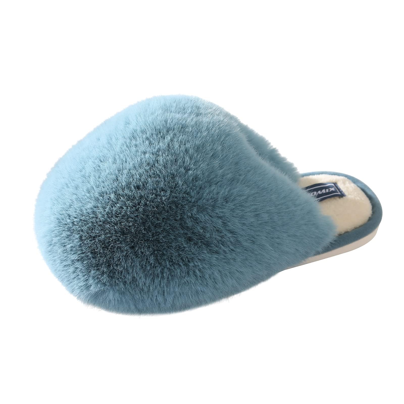 JOMIX Ciabatte Pelose Donna Invernali Pelliccia Sintetica Pantofole Calde