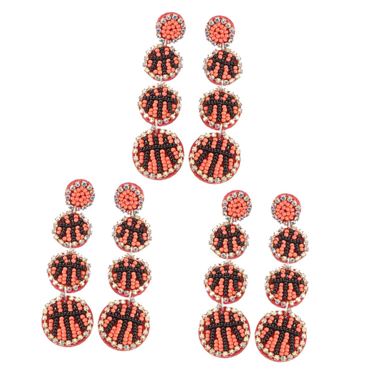 3pares Pendientes Dangle De Deportivo Para Mujer Aretes Deportivo Pendientes Aesthetic De Diseño Único De Joyería Para Ocasiones Especiales y