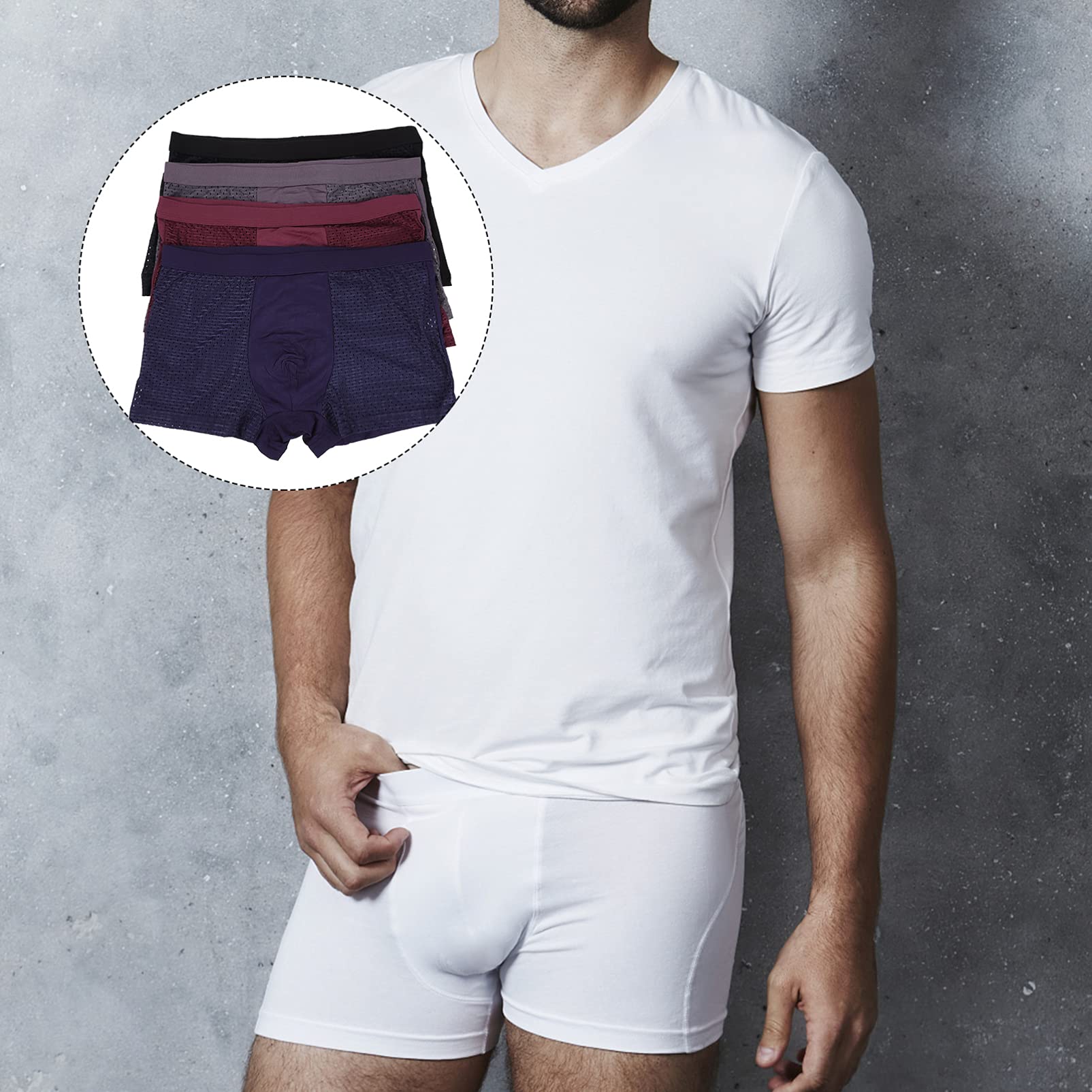 SOIMISS 8pezzi Uomini Modal Morbido Comodi e Resistenti Intimo Elegante e Pratico