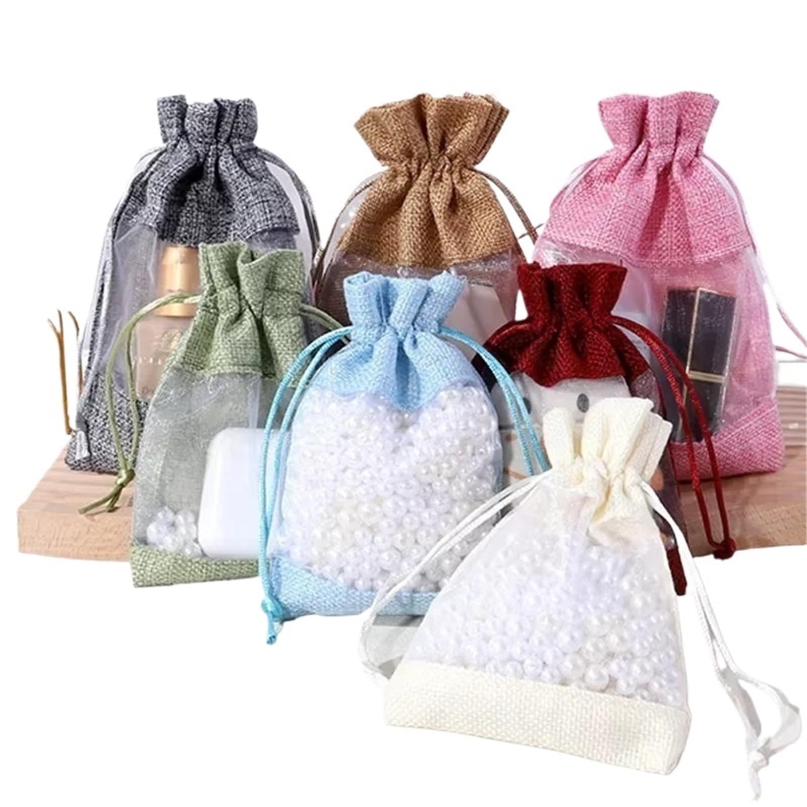 Sacchetti Cotone Sacchetti di organza da 20/50 pezzi