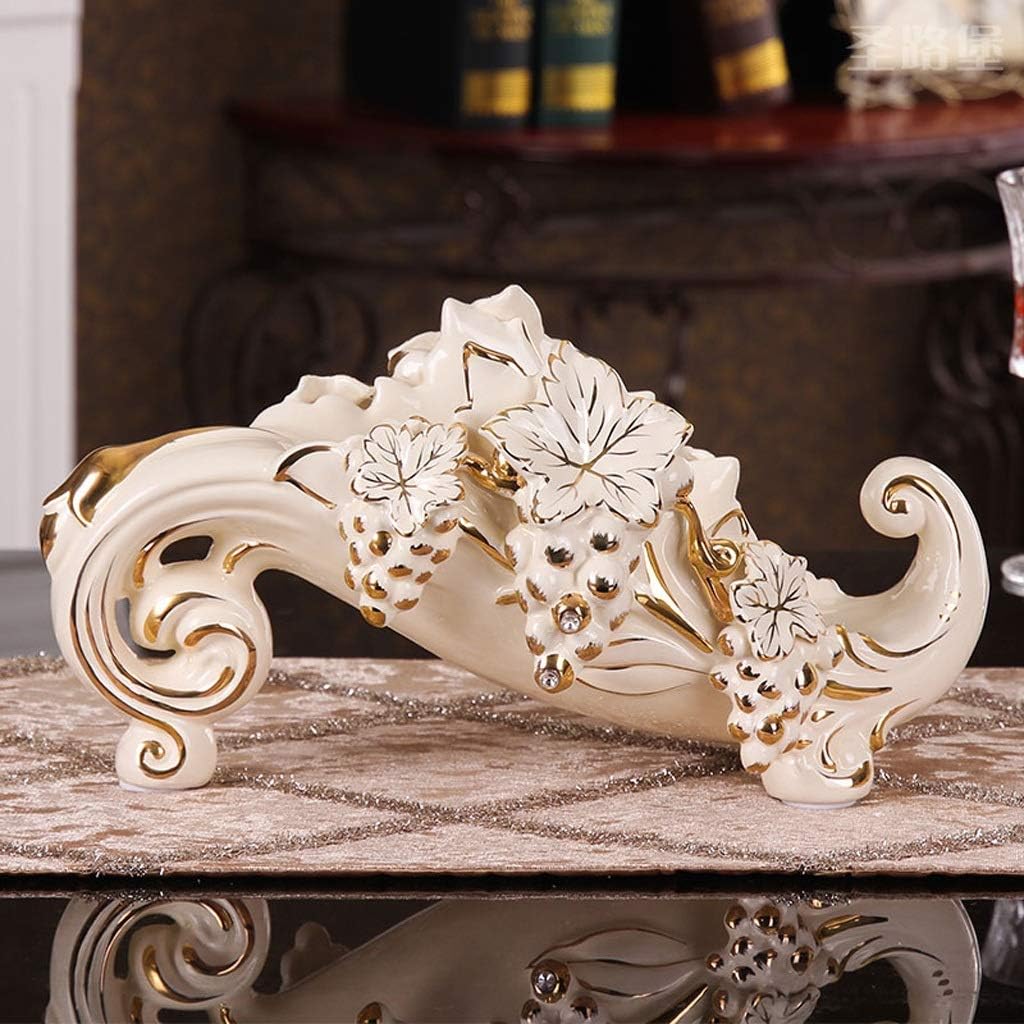 Home bar Wine Rack Wine Bottle Holder Ceramic Hand-Carved Wine Bottle Rack Wine Cabinet Decoration Tabletop Wine Rack Living Room Decoration for Home Kitchen Dining Room (Size : 11cm)