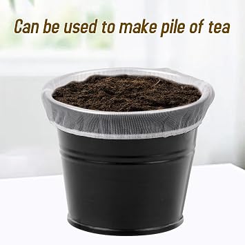 Paint Strainer Bags 1 Gallon Paint Filter Bag White Fine Mesh Disposable Bag Bucket Strainer with Elastic Drawstring Top Opening for Paint Gardening, 10 Pack