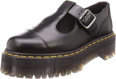 Dr. Martens Women's Bethan Loafers,Black Polished Smooth,12 M US