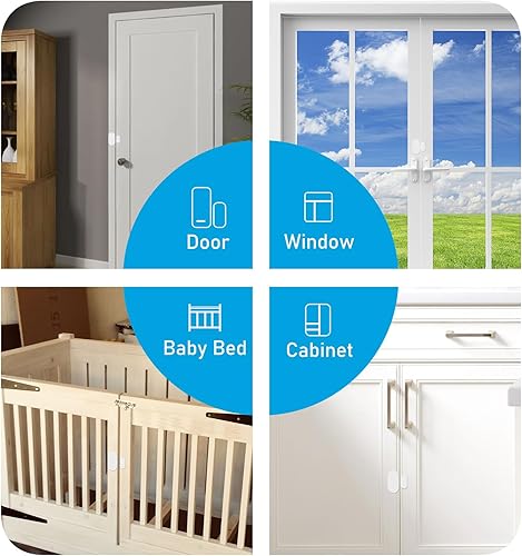 Miniatura 8 de Sensores de puerta Zigbee, sensores de contacto inteligentes, sensor de ventana para automatización del hogar, notificaciones de aplicaciones