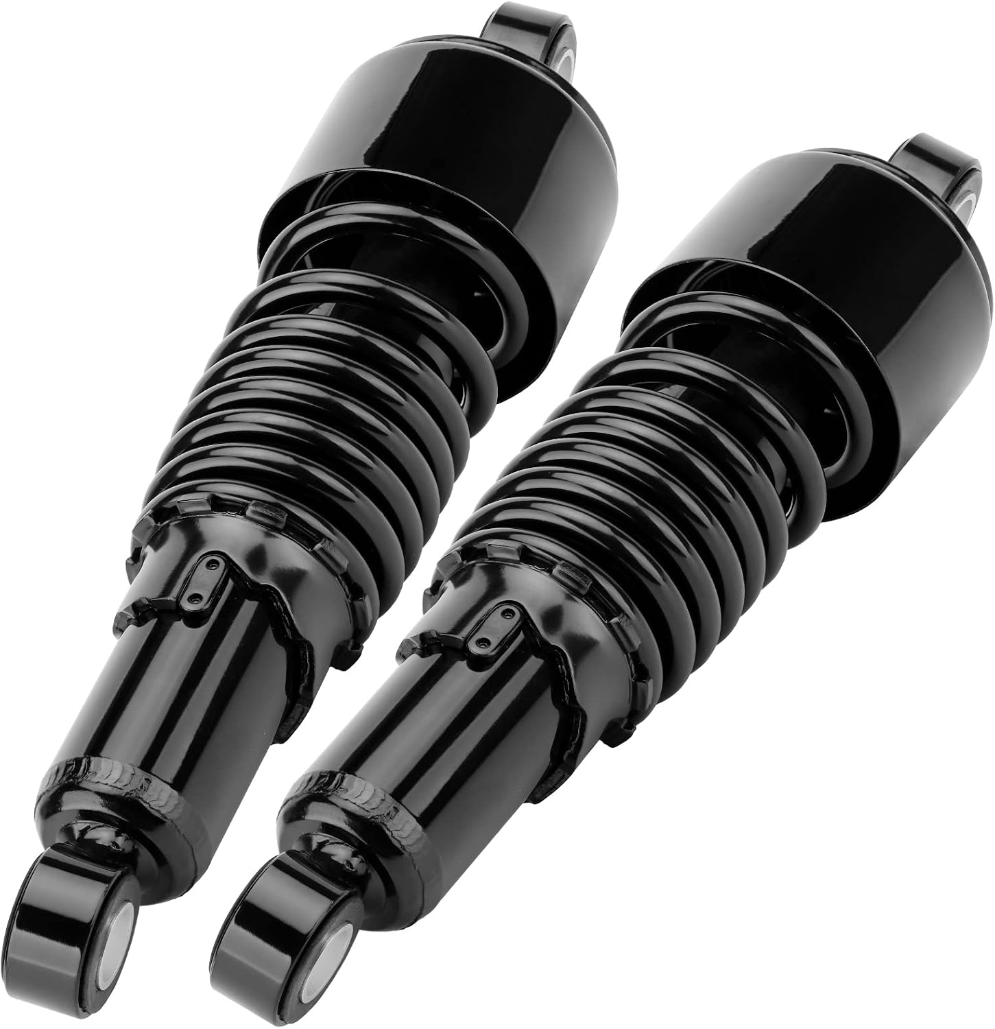 Motorcycle 10.5”/267mm Rear Shock Absorbers Lowering Shock Black Rear Suspension Kit Replacement for Harley Sportster Iron XL 883 1200 2004-2012