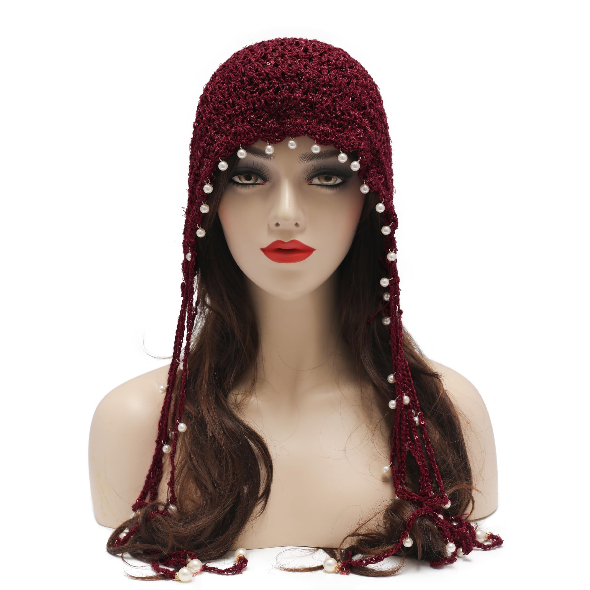 ZLYC Gorro de algodón para mujer con borla hecho a mano